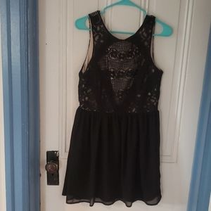 Black mini dress